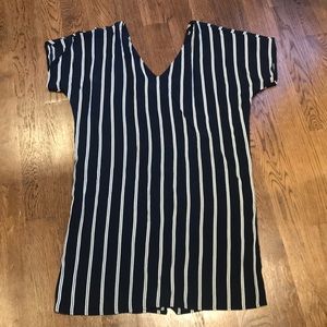 Madewell Striped V-neck Dress